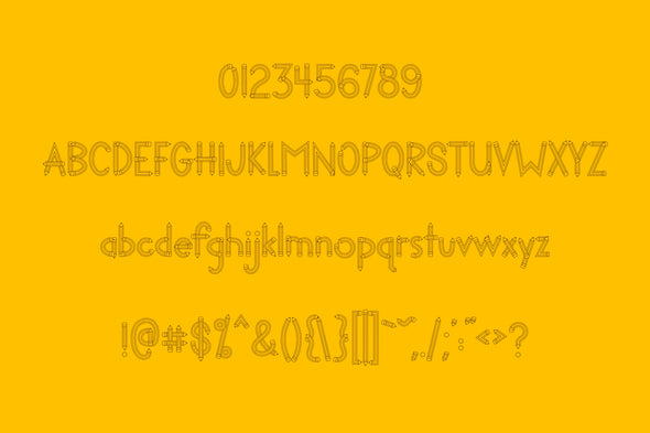Penciled Font with SVGS