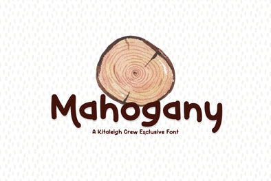 Mahogany Kitaleigh Crew Exclusive Font