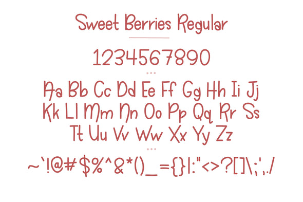 Sweet Berries a Fresh Typeface