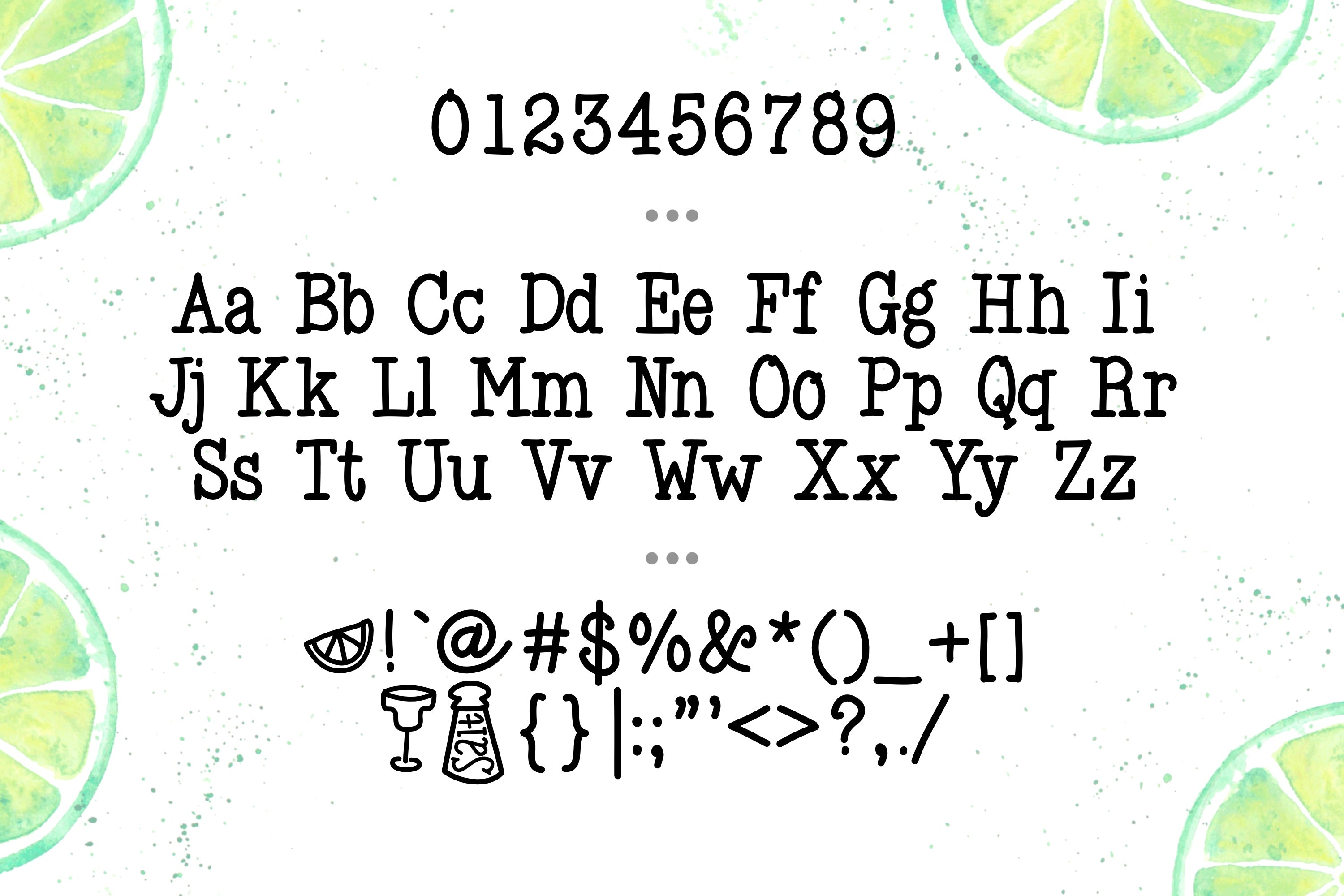 Salt & Lime a Refreshing Font