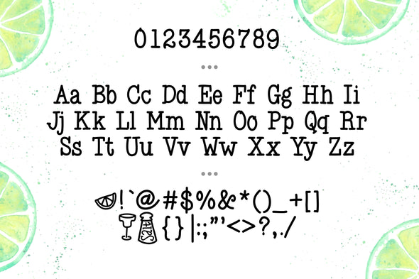 Salt & Lime a Refreshing Font