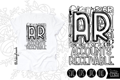 Accounts Receivable Typography SVG