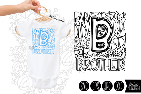 Baby Brother Typography SVG