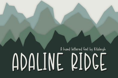Adaline Ridge Hand Lettered Font