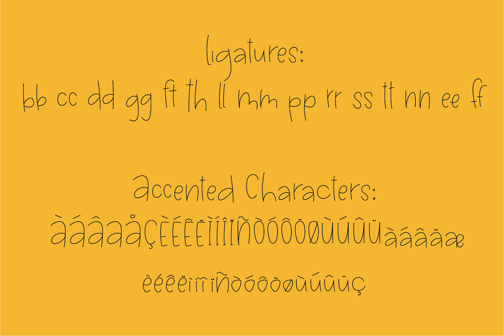 Thin Flannels Hairline Font, Scoring, Sketching, Foil Quill