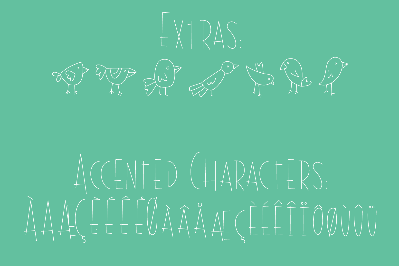 Bird Feathers Hairline Font, Scoring, Sketching, Foil Quill