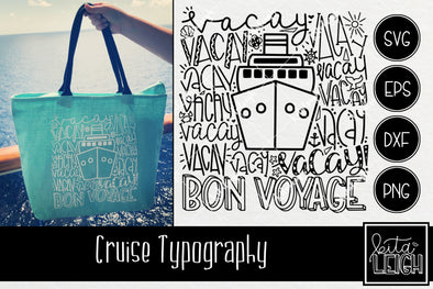 Bon Voyage Cruise Typography