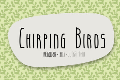 Chirping Birds a Hand Lettered Multi Weight Font