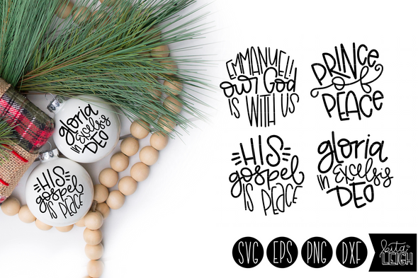 Christian Hand Lettered Rounds Set 1