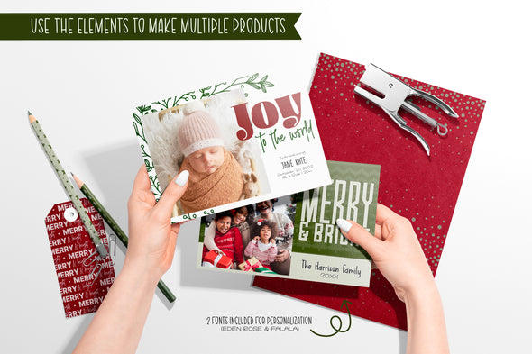 356 Procreate Brushes | Christmas Card Creator Kit