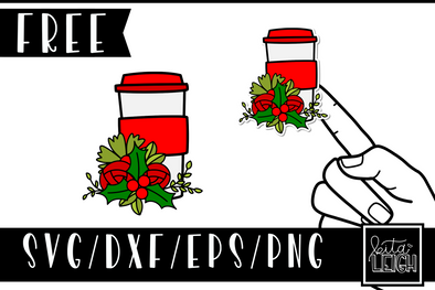 Christmas Coffee Sticker and SVG Design