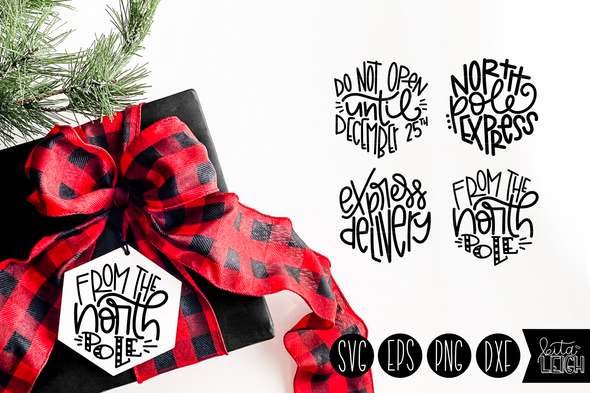 Christmas Delivery Hand Lettered Hexies