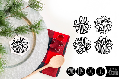 Christmas Treats Hand Lettered Rounds