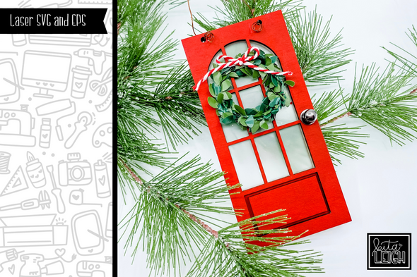 Christmas Door Ornament Laser SVG