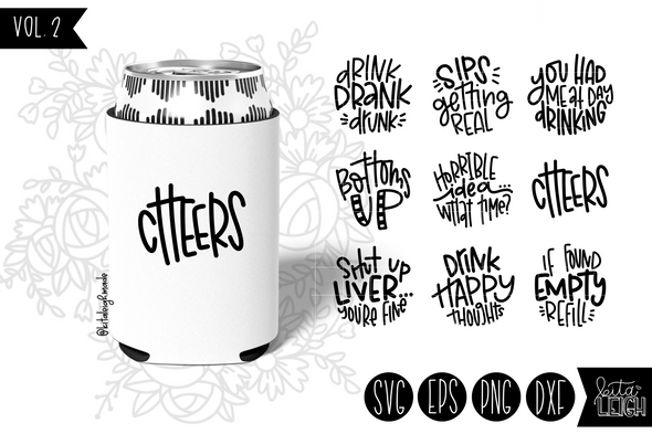 Drink Designs Vol 2 | Hand Lettered Rounds