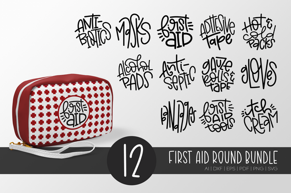 First Aid Organization Hand Lettered Rounds