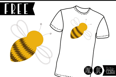 FREE Bee Png/Jpg for Sublimation