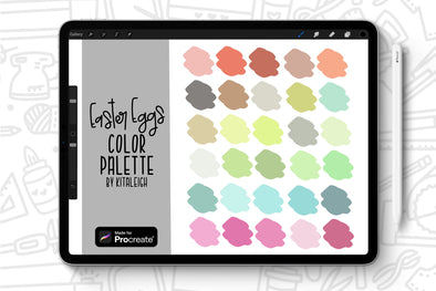 Easter Eggs Procreate Color Palette Swatch