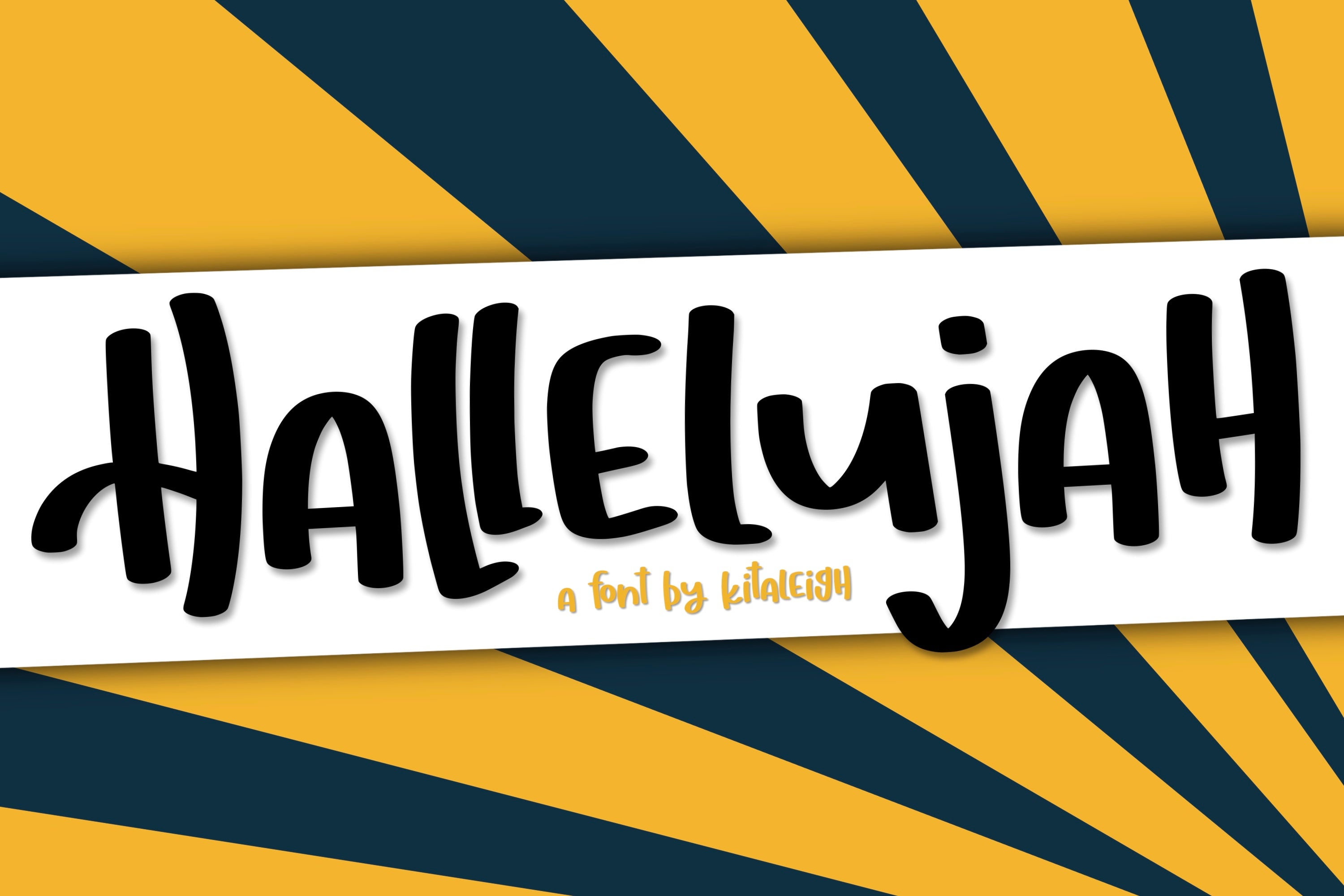 Hallelujah a Hand Lettered Font