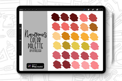Macaroons Procreate Color Palette Swatch