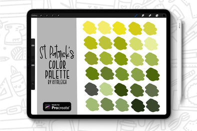 St Patrick's Procreate Color Palette Swatch