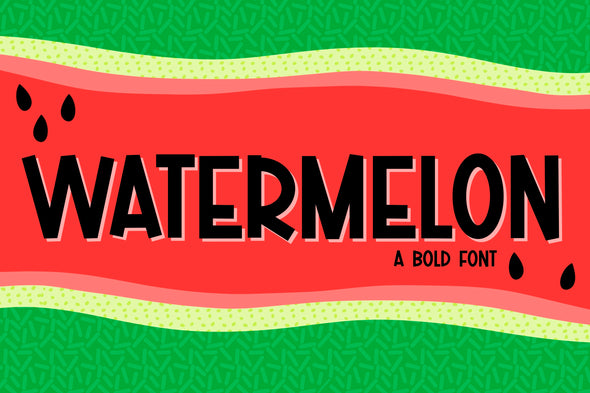 Watermelon a Bold Font