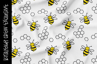Bees Repeat Pattern