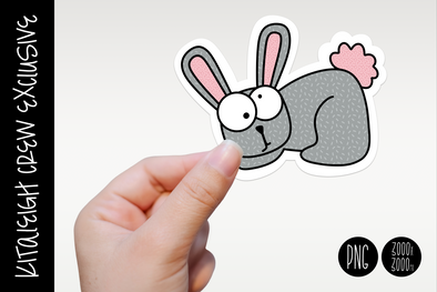 Bunny Sticker Design