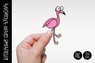 Flamingo Sticker Design