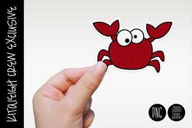 Crab Sticker Design