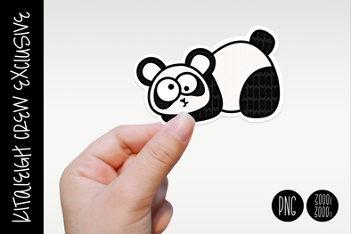 Panda Sticker Design