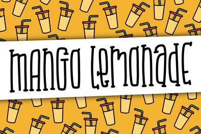 Mango Lemonade a Hand Lettered Font