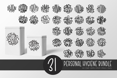 Personal Hygiene Organization Hand Lettered Rounds