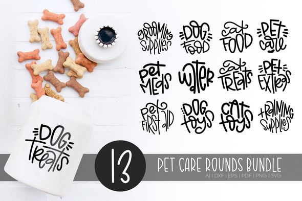 Petcare Organization Hand Lettered Rounds
