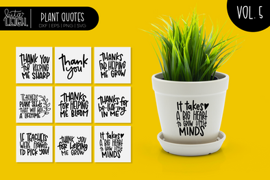 Hand Lettered Plant Quotes Vol 5