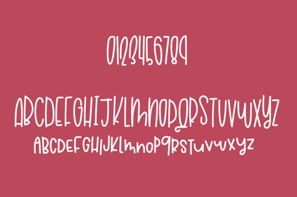 Raspberry Macchiato a Hand Lettered Font