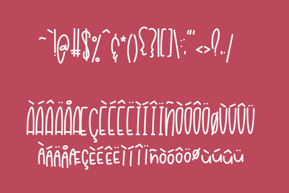 Raspberry Macchiato a Hand Lettered Font