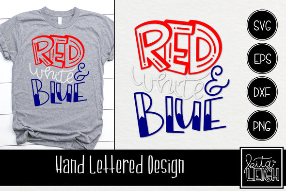 Red White and Blue  SVG