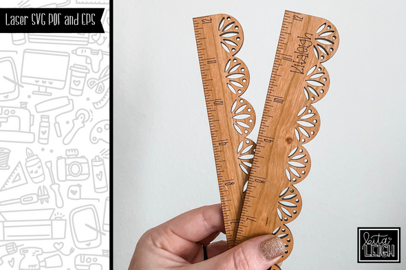 SVG Laser Scalloped Ruler – Kitaleigh LLC