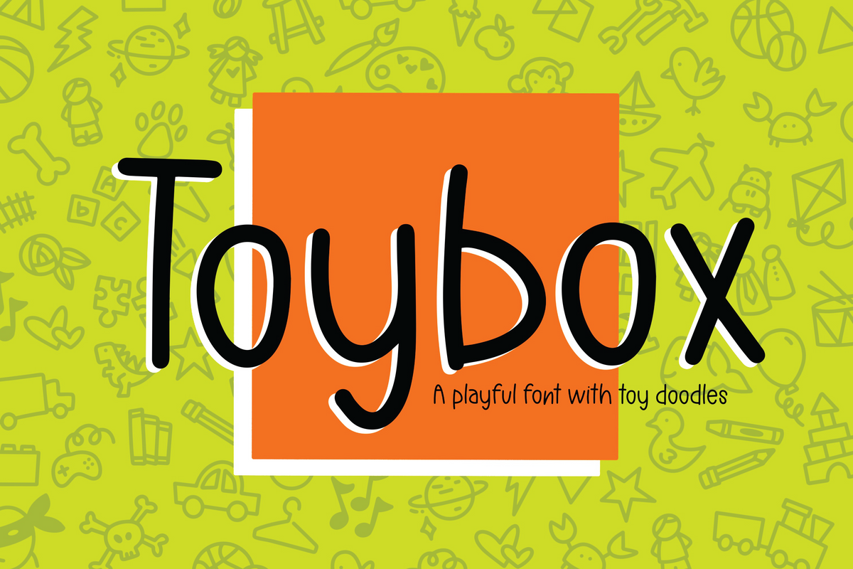 Toybox a Hand Lettered Doodle Font Kitaleigh LLC