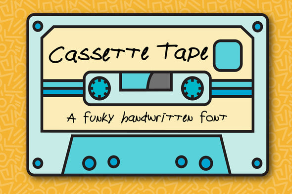 Cassette Tape a Funky Font