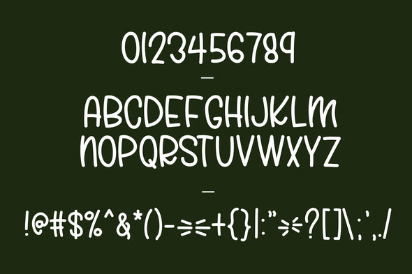 Jolly Elf Hand Lettered Font