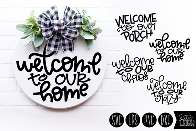 Hand Lettered Welcome to My Half Rounds SVG