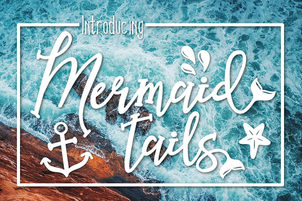 Mermaid Tails a Handwritten Typeface
