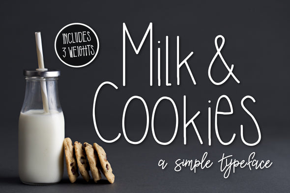 Milk & Cookies a Simple Typeface