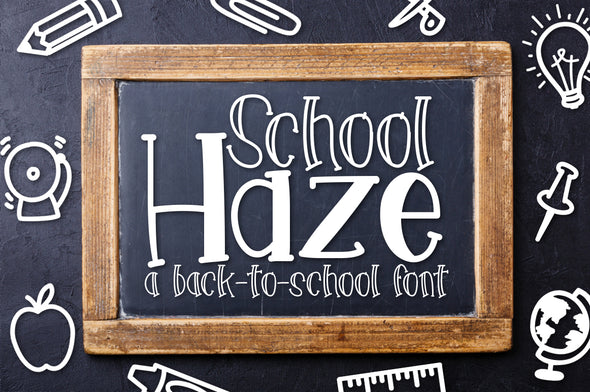 School Haze a Back-to-School Font
