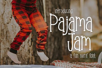 Pajama Jam a Fun Serif Font
