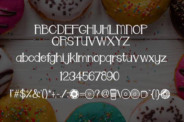 Donut Shoppe a Sweet Font