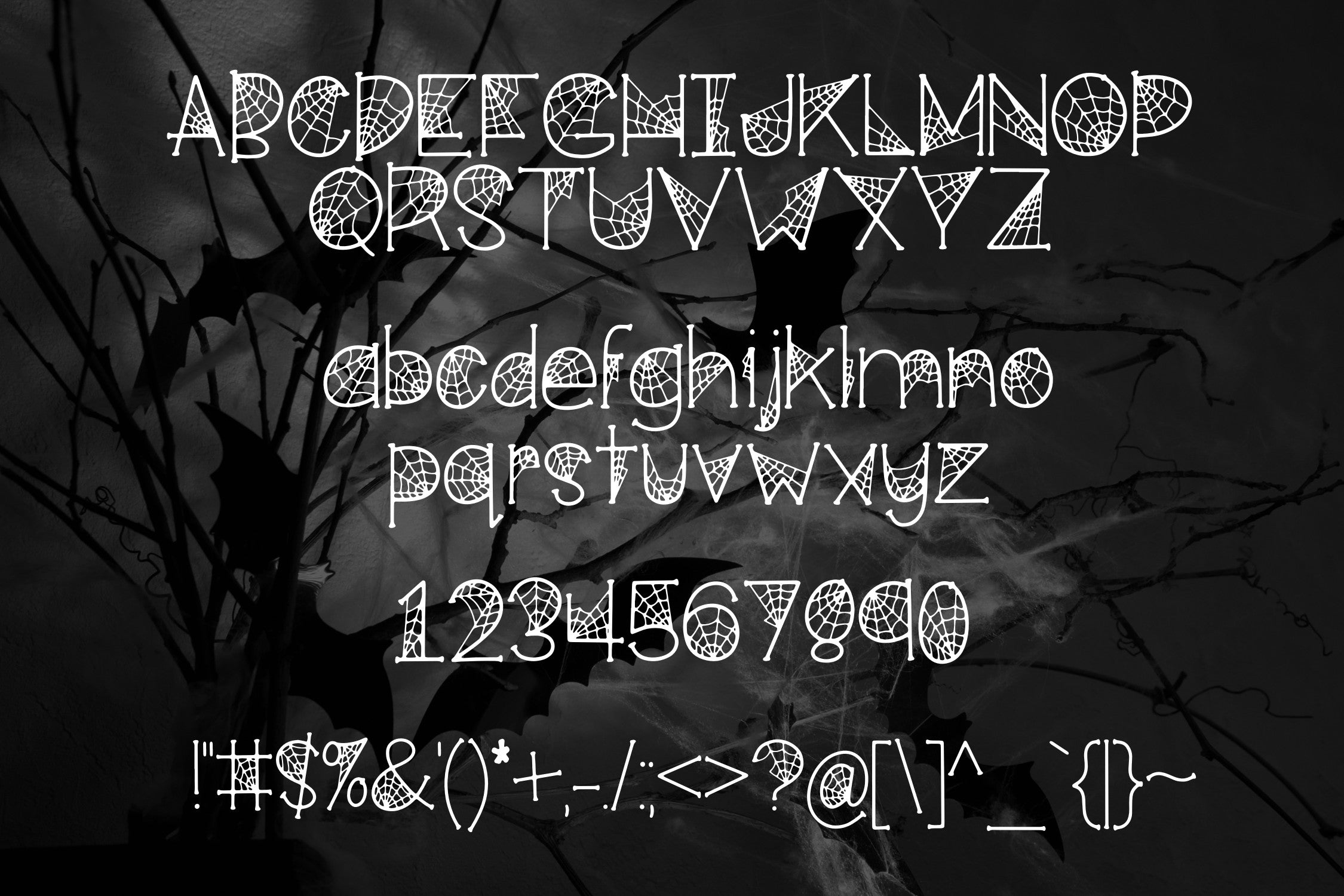 Cobwebs a Spooktacular Font