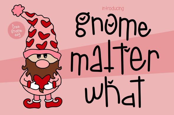 Gnome Matter What with Free SVG